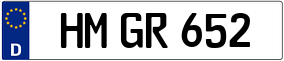 Trailer License Plate